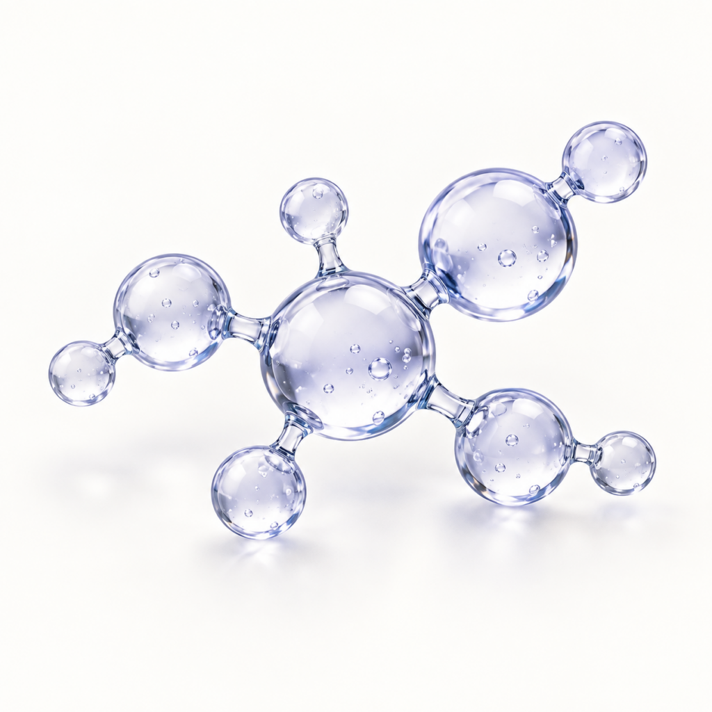 L Cysteine molecular glass cluster